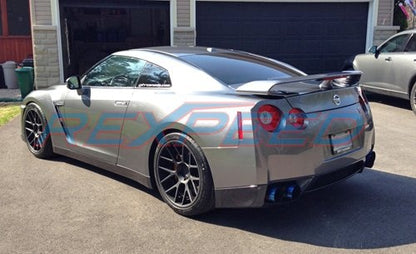 Rexpeed Titanium Blue Exhaust Tips (R35 GT-R) - JD Customs U.S.A