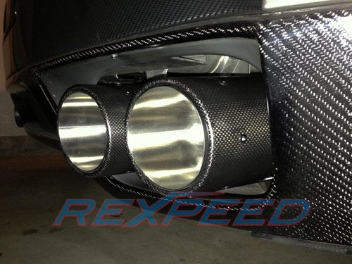 Rexpeed Dry Carbon Exhaust Tips (GT-R R35) - JD Customs U.S.A