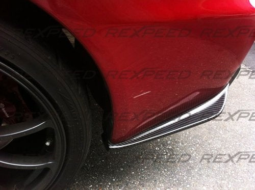 Rexpeed Carbon Fiber Rear Bumper Spats (Evo X)