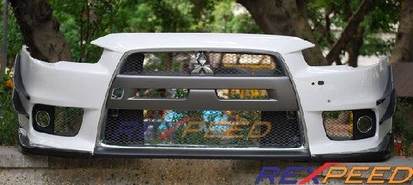 Rexpeed V-Style Carbon Front Lip Cover (Evo X)
