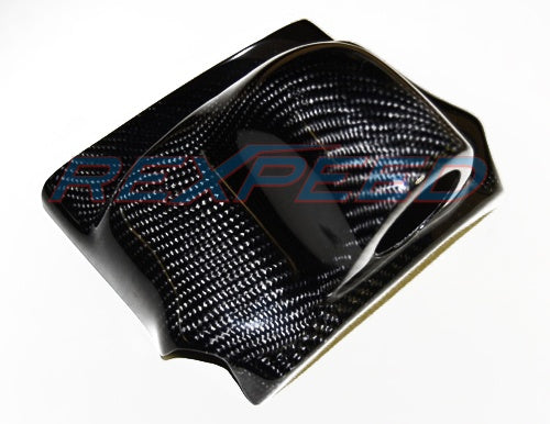 Rexpeed Carbon Fiber Steering Wheel Single/Dual Gauge Pod (Evo X)
