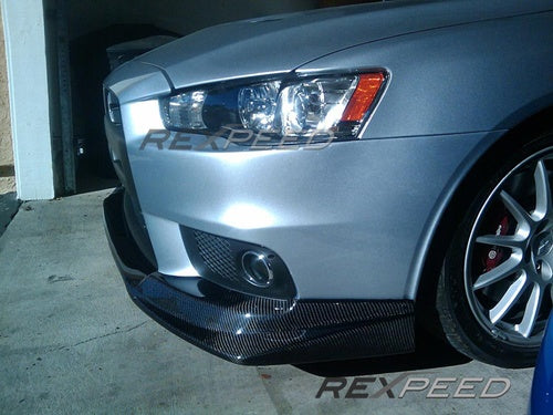 Rexpeed V-Style Carbon Front Lip (Evo X)