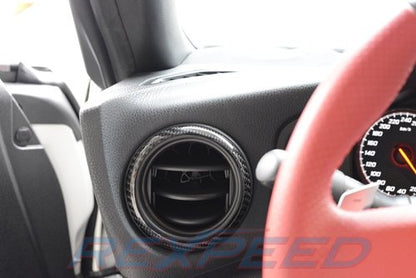 Rexpeed カーボンファイバー AC ベント フル交換品 (13-21 BRZ/FRS)