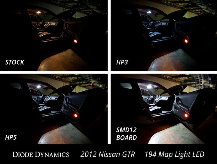 LED de luz de mapa de dinámica de diodos 2009-2020 Nissan GT-R (par) 