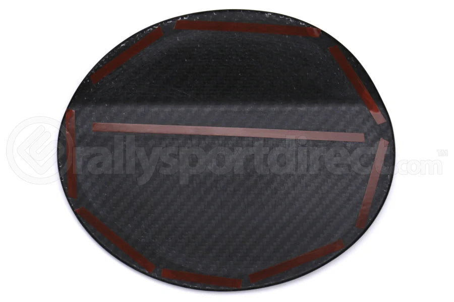 OLM S - line Dry Carbon Fiber Fuel Door Cover (15+ WRX / STI) - OLM