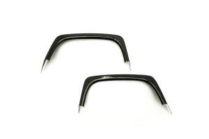 OLM Carbon Fiber Rear Bumper Exhaust Finishers (15+ WRX/STI) - OLM