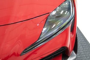 OLM LE Carbon Fiber Headlight Garnish (MK5 Supra) - OLM