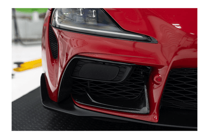 OLM LE Dry Carbon Fiber Front Side Bumper Covers (MK5 Supra) - OLM