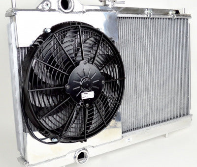 Radiador delgado de tamaño completo CSF ​​con ventilador de 12" y cubierta (Evo 4-9)