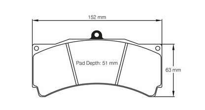 Pagid Ford Mustang, Mistubishi Lancer Evo, Sin Cars Front and Rear Brake Pads - PAGID Racing