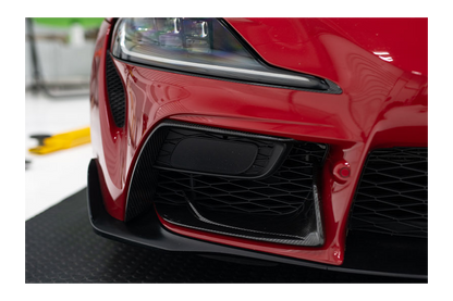 OLM LE Dry Carbon Fiber Lower Front Bumper Covers (MK5 Supra) - OLM