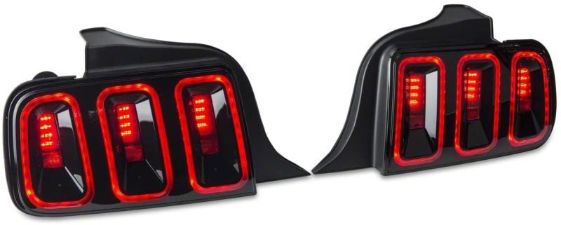 Raxiom Gen5 Tail Lights - Black Housing Smoked Lens (05 - 09 Ford Mustang) - Raxiom