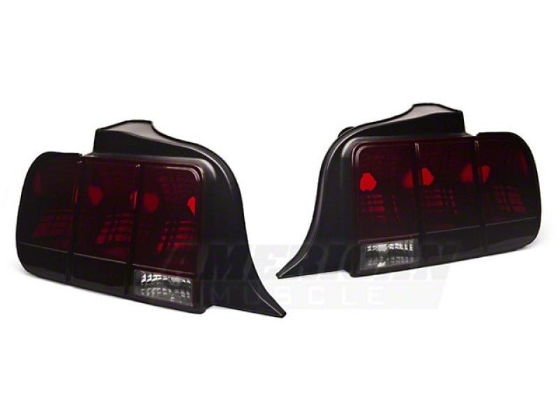 Raxiom Tail Lights - Black Housing Smoked Lens (05 - 09 Ford Mustang) - Raxiom