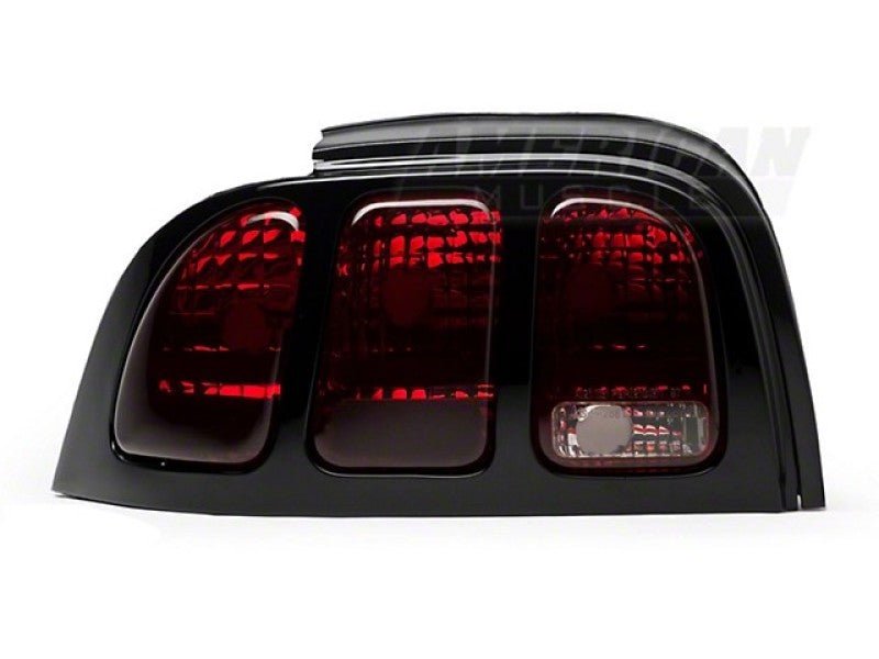 Raxiom Tail Lights - Black Housing Smoked Lens (96 - 98 Ford Mustang) - Raxiom