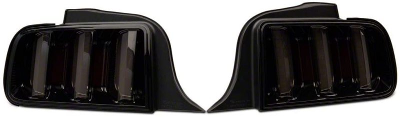 Raxiom Vector V2 LED Tail Lights - Black Housing Smoked Lens (05 - 09 Ford Mustang) - Raxiom