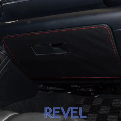 Revel GT Design Glove Box Cover (Red Stitch) - 1 Piece (22+ GR86/BRZ) - Revel