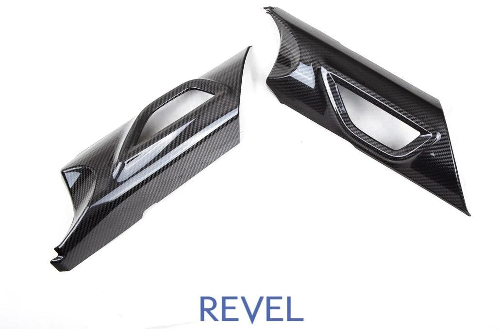 Revel GT Dry Carbon Carbon Carbon Trim Covers - 2 Pieces (22+ GR86/BRZ) - Revel