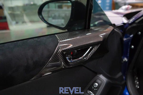 Revel GT Dry Carbon Carbon Carbon Trim Covers - 2 Pieces (22+ GR86/BRZ) - Revel