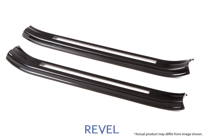 Revel GT Dry Carbon Door Sill Covers - 2 Pieces (15 - 21 WRX/STI) - Revel