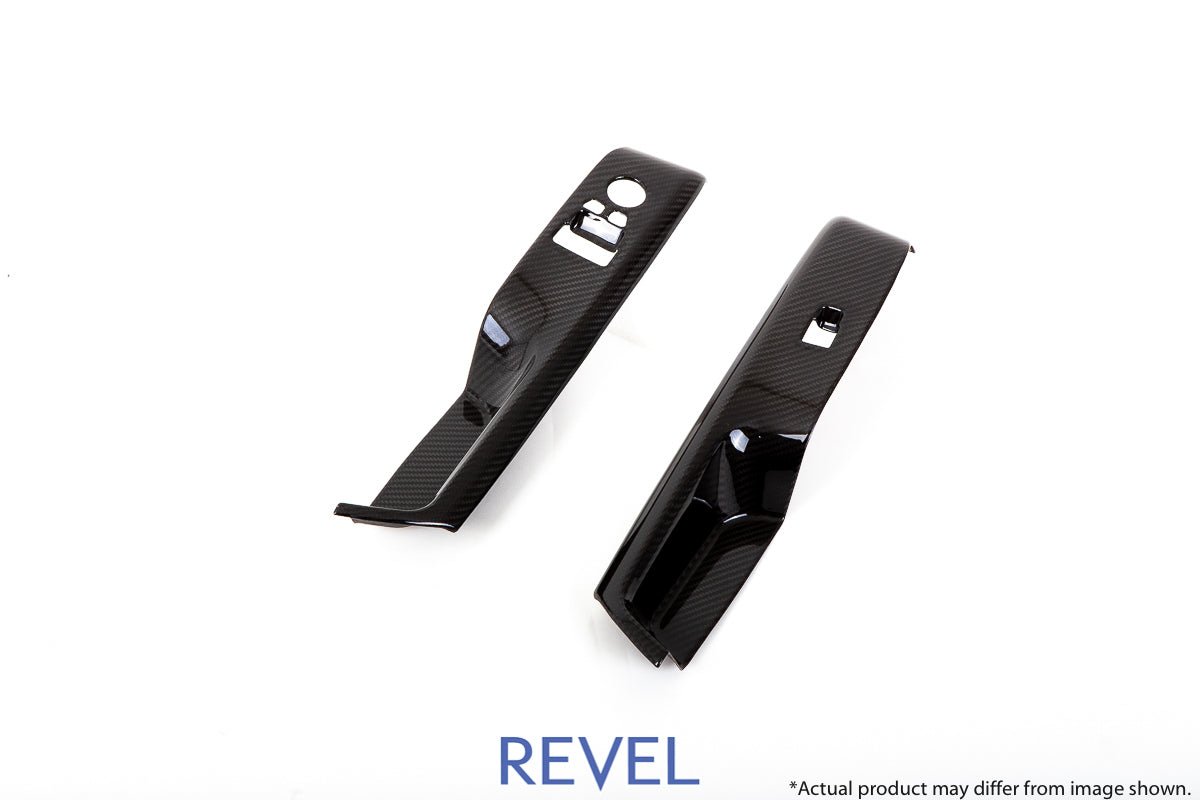 Revel GT Dry Carbon Door Switch Panel - 2 Pieces (MK5 Supra) - Revel