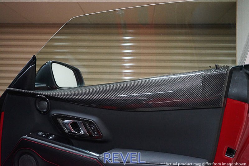 Revel GT Dry Carbon Door Trim Cover - 2 Pieces (MK5 Supra) - Revel