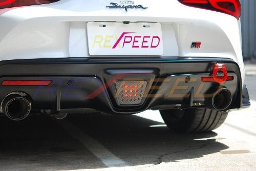 Rexpeed Carbon Fiber Reverse Light Badge (MK5 Supra) - Rexpeed