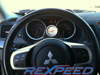 Rexpeed Carbon Fiber Steering Wheel Single/Dual Gauge Pod (Evo X) - Rexpeed