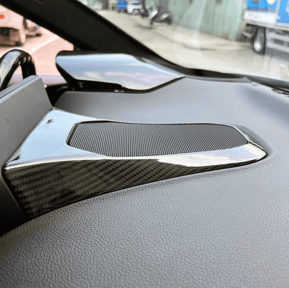 Rexpeed Dry Carbon Center Speaker Cover (MK5 Supra) - Rexpeed