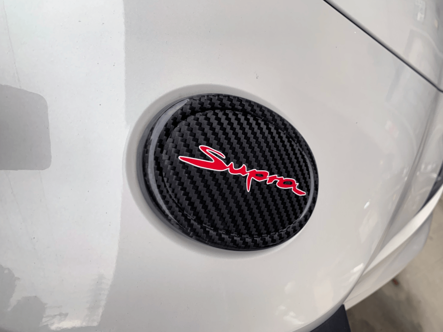 Rexpeed Dry Carbon Emblem Cover (MK5 Supra) - Rexpeed