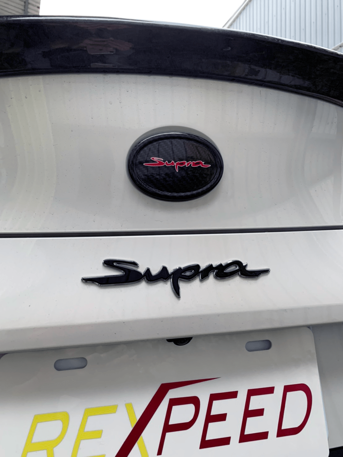 Rexpeed Dry Carbon Emblem Cover (MK5 Supra) - Rexpeed