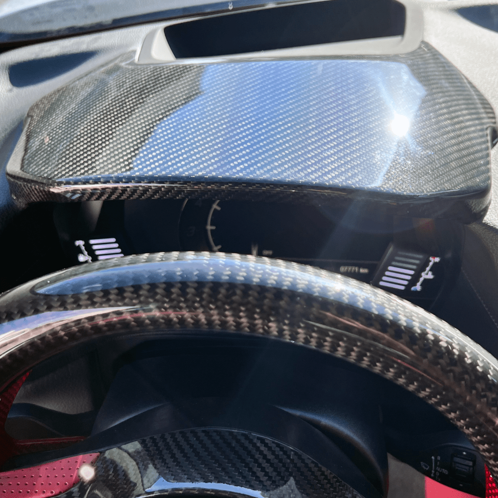 Rexpeed Dry Carbon Fiber Cluster Cover (MK5 Supra) - Rexpeed