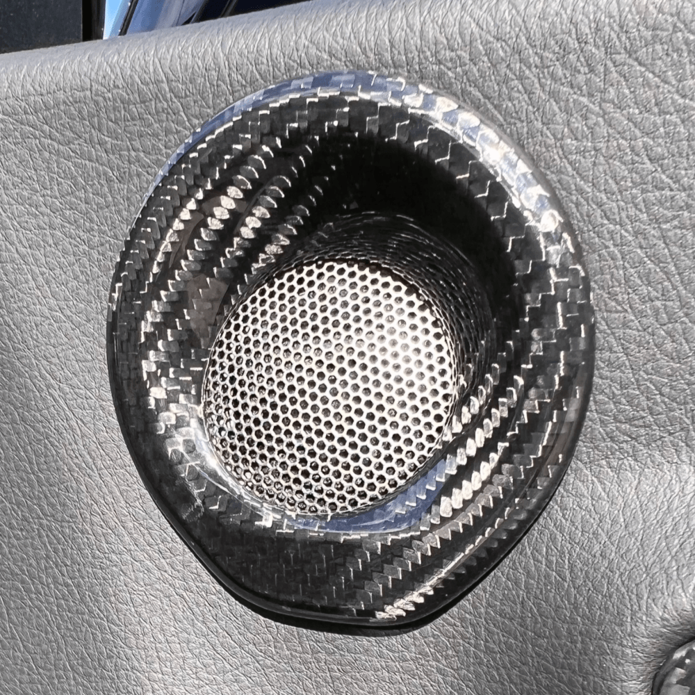 Rexpeed Dry Carbon Fiber Door Speaker Covers (MK5 Supra) - Rexpeed