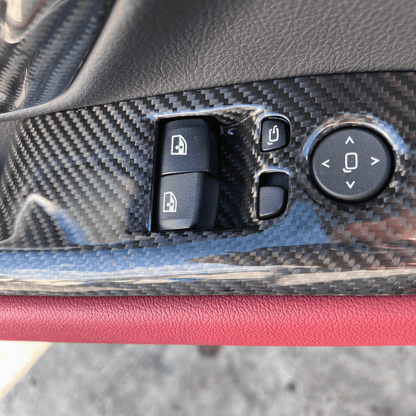 Rexpeed Dry Carbon Fiber Window Switch Panel Covers (MK5 Supra) - Rexpeed