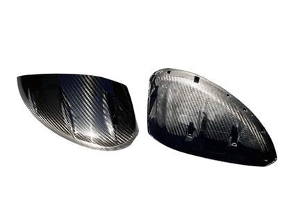 Rexpeed Dry Carbon Mirror Cap Full Replacements (Honda Civic 11th Gen) - Rexpeed