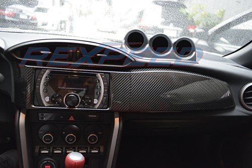 Rexpeed Dry Carbon Radio/Dash Trim Cover (13 - 21 BRZ/FRS) - Rexpeed