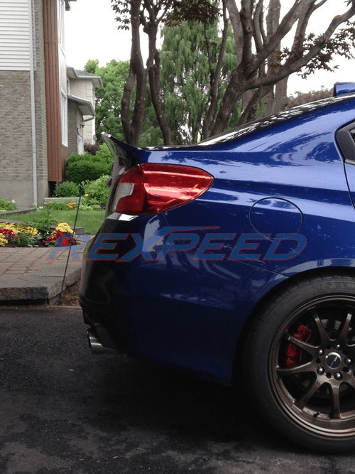 Rexpeed Duckbill Trunk Spoiler w/Carbon Strip (15 - 20 WRX/STI) - Rexpeed