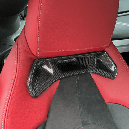 Rexpeed Forged Carbon Seat Delete Insert Cover Set (MK5 Supra) - Rexpeed