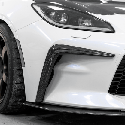 Rexpeed V4 Carbon Fiber Front Bumper Side Garnish (22+ GR86) - Rexpeed