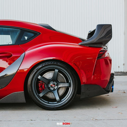 Seibon 2020 Toyota Supra TD - Style Carbon Fiber Rear Spoiler - Seibon