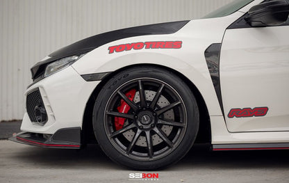 Seibon Carbon Fiber Fender Ducts (17 - 21 Civic Type - R) - Seibon
