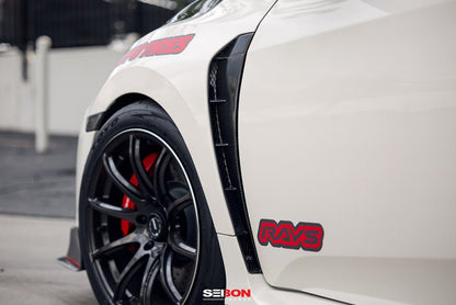 Seibon Carbon Fiber Fender Ducts (17 - 21 Civic Type - R) - Seibon
