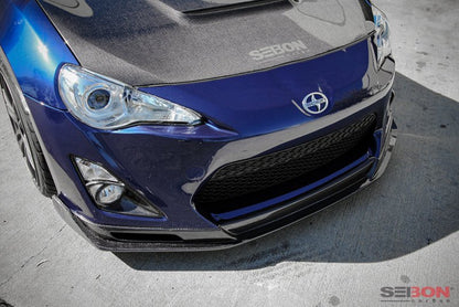 Seibon KC Style Carbon Fiber Front Lip (FRS) - Seibon