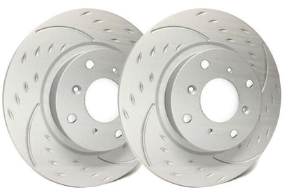 SP Diamond Slot Rotors with ZRC Coating | Front Pair (Evo 8/9) - SP Performance