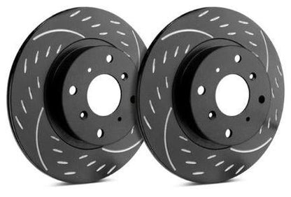 SP Diamond Slot Rotors with ZRC Coating | Front Pair (Evo 8/9) - SP Performance