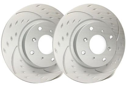 SP Diamond Slot Rotors with ZRC Coating | Front Pair (Evo X) - SP Performance