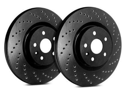 SP Performance Cross Drilled Rotors with ZRC Coating | Front Pair (Evo 8/9) - SP Performance