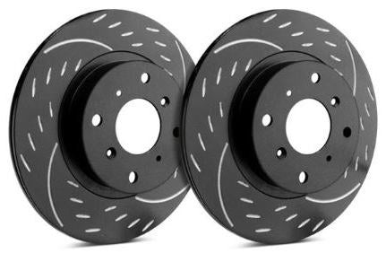 SP Performance Diamond Slot Rotors with ZRC Coating | Rear Pair (Evo X) - SP Performance