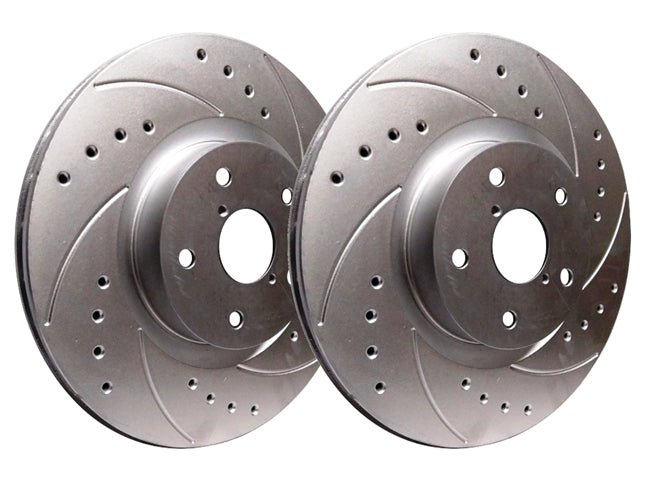 SP Performance Drilled And Slotted Rotors with ZRC Coating | Front Pair (Evo 8/9) - SP Performance