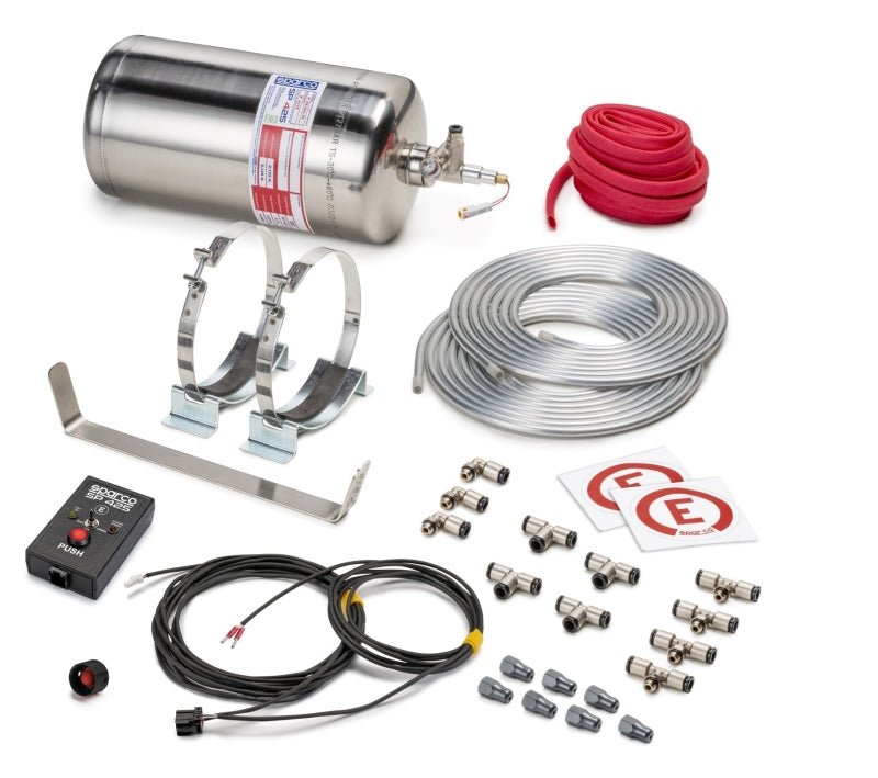 Sparco 4.25 Liter Electric or Mechanical Steel Extinguisher System - JD Customs U.S.A