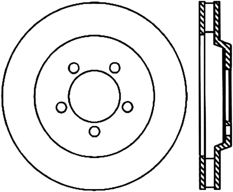 Stoptech Premium Front CryoStop Brake Rotor (05 - 14 Ford Mustang) - Stoptech